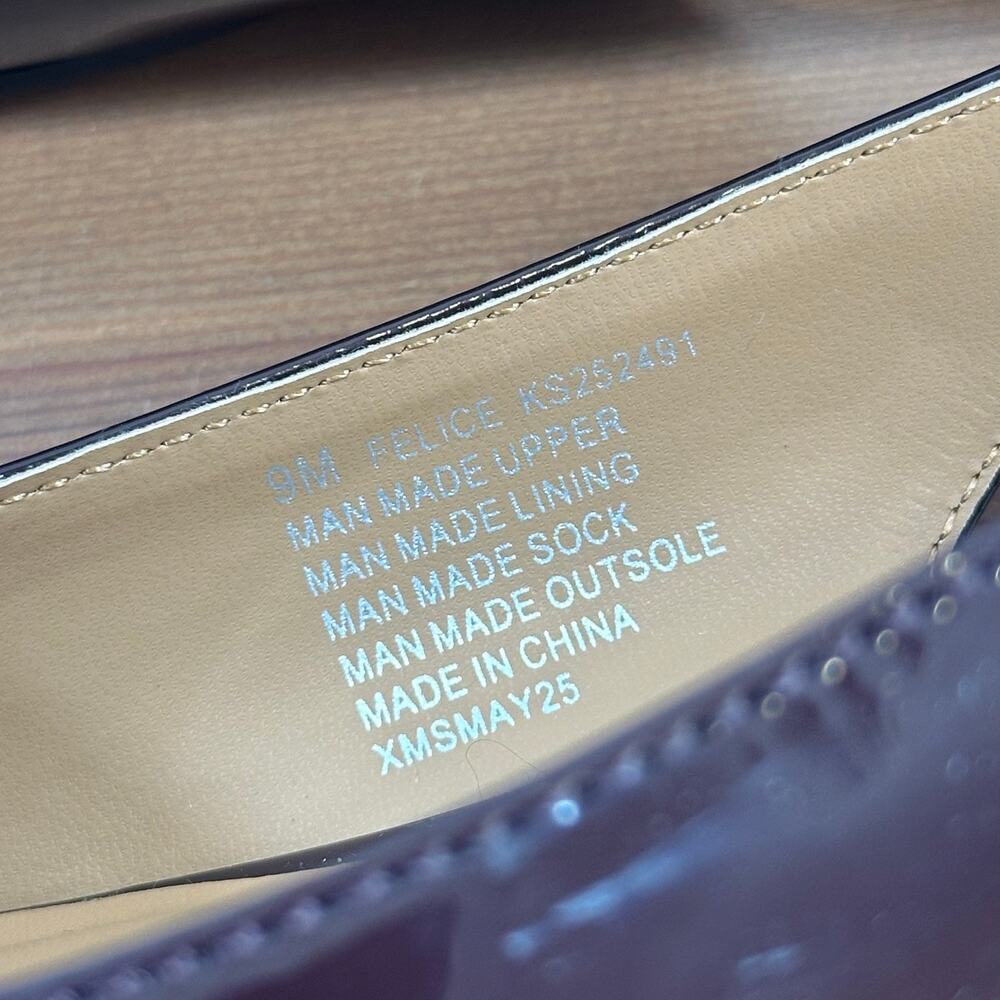 Kensie Brown Patent Leather Flats - Picture 6 of 7